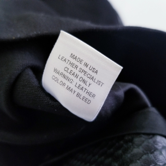 Mason X Michelle Mason Lambskin Leather Colorblock Phyton Embossed Tank dress - Picture 9 of 15